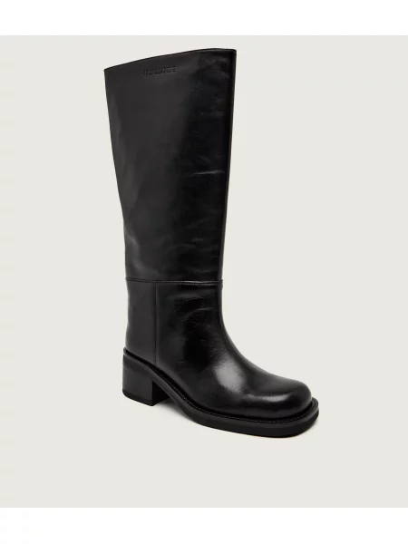 Patrizia Pepe De piele cizme de echitație negru