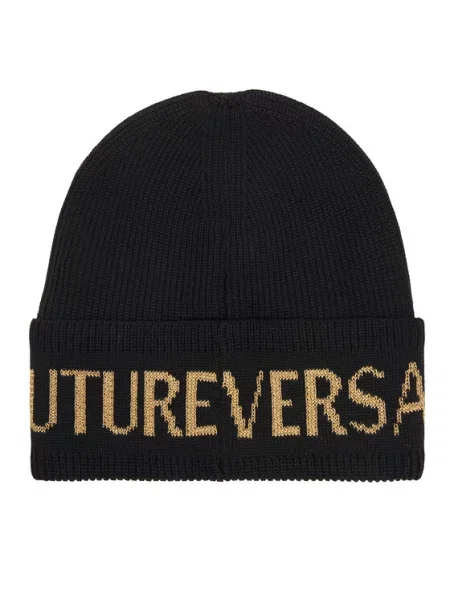Versace Jeans Couture Σκούφος Big Beanie μαύρο