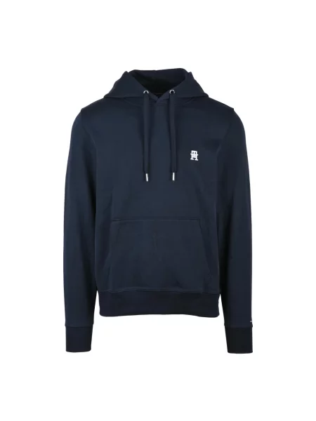 Bluza z kapturem Tommy Hilfiger z kapturem niebieska