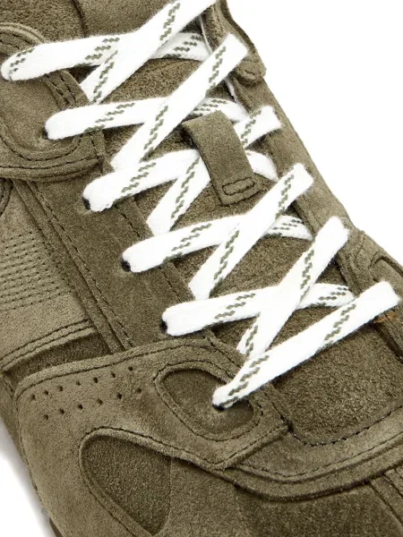 Sneakerși Alohas cu șireturi din piele de căprioară gri