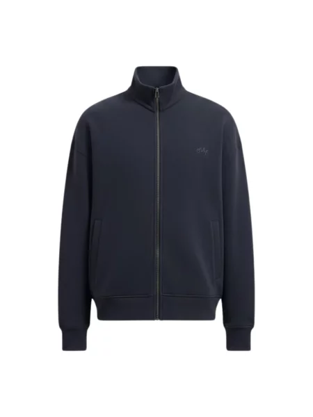 Bluza rozpinana Olaf Hussein z logo szara