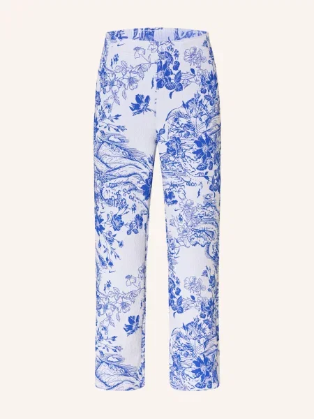 Nike Žakárové Kalhoty Sportswear Collection bílá/ modrá bílé