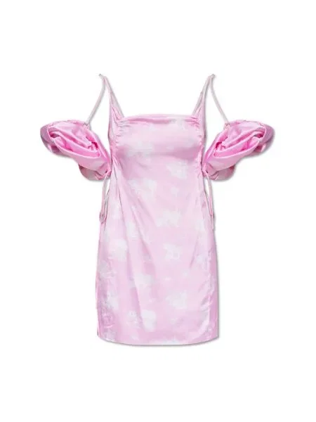 Mała mały sukienka mini Jacquemus elegancka różowa