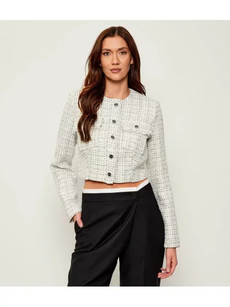 GUESS Blézer ANNAMARIA | Cropped Fit fehér