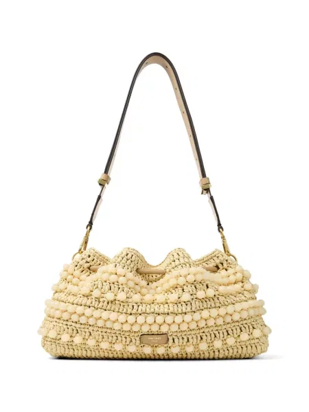 Geantă bucket Jimmy Choo cu mărgele