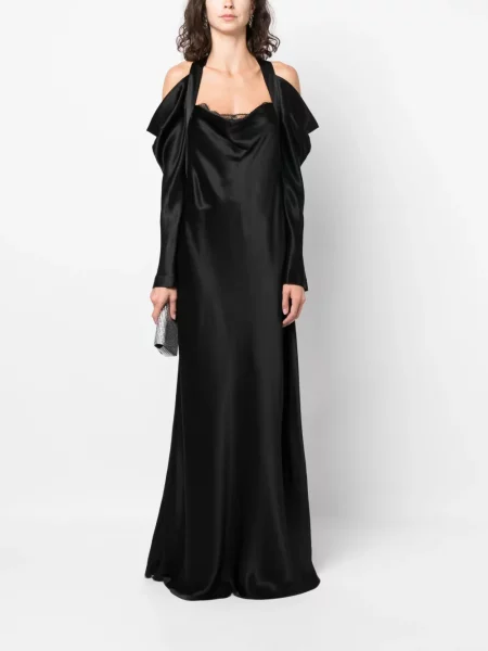 Ilgas suknele Alberta Ferretti satininis