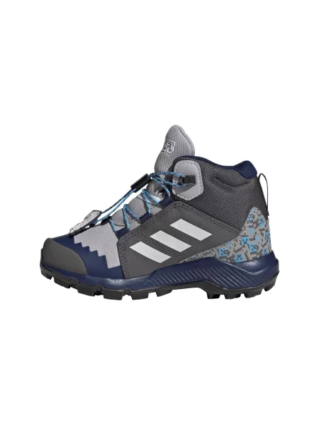 ADIDAS TERREX Botine Minecraft albastru / gri / gri argintiu alb
