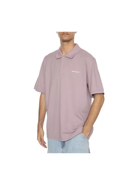 Koszulka polo Carhartt Wip fioletowa