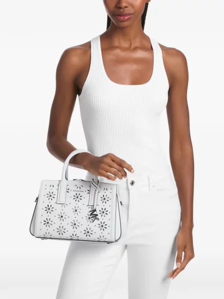 Geantă shopper Michael Kors alb