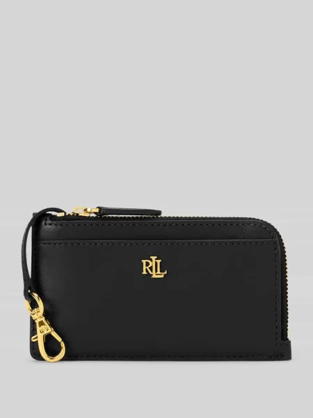 Portfel Lauren Ralph Lauren skórzany czarny