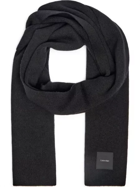 Calvin Klein De lână șal negru