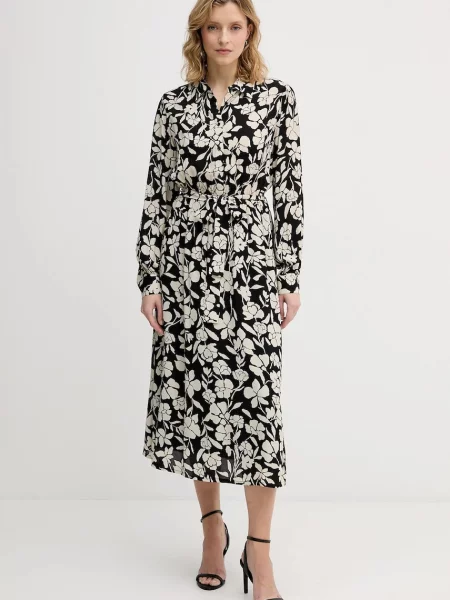 United Colors of Benetton rochie midi evazati bej