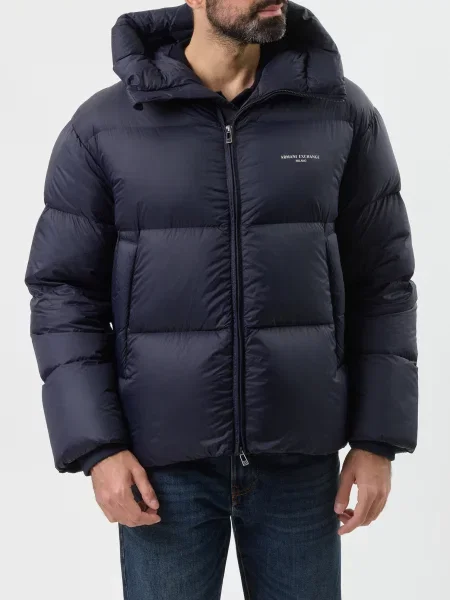 Пуховик Armani Exchange синій