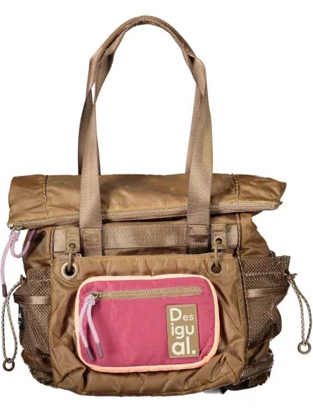 Torebka Desigual w stylu grunge brązowa