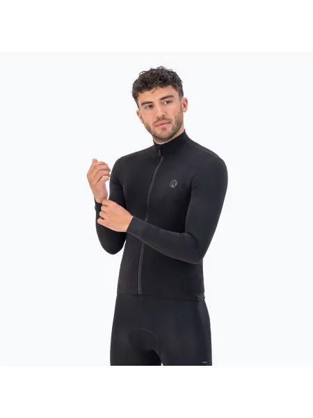 Суитшърт за колоездене Rogelli Distance black черно