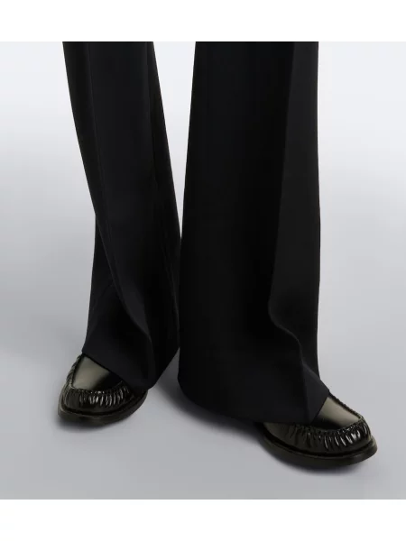 Pantaloni Acne Studios de lână negru