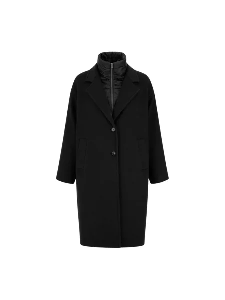 Płaszcz wełniany Herno wełniany czarny