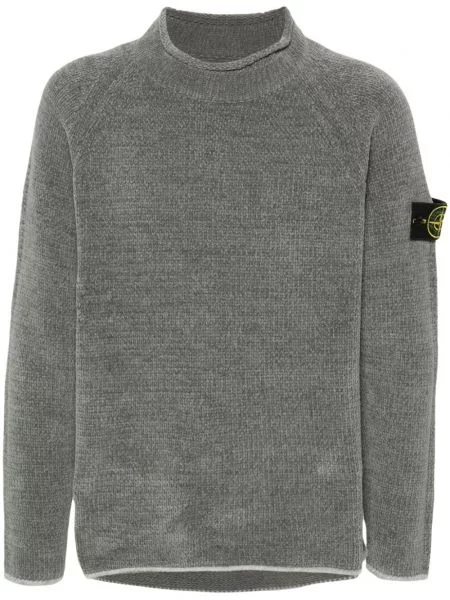 Sweter Stone Island z kamieniami szary