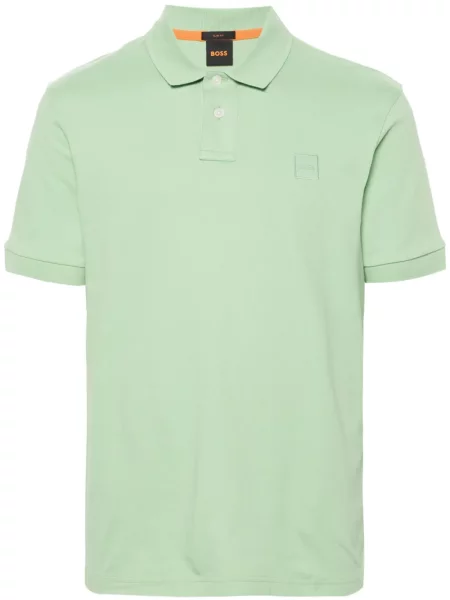 Scurt tricou polo Boss verde