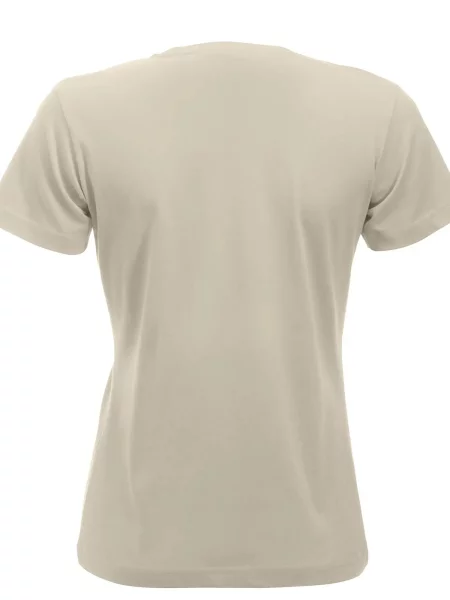 Clique New Classic-T T-shirt z bawełny nowoczesny krój – light khaki zielona