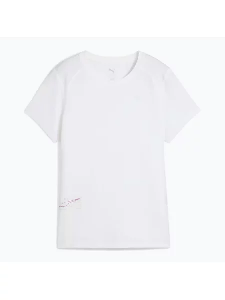 Běžecké tričko PUMA Run Graphic Mesh Tee puma white bílé