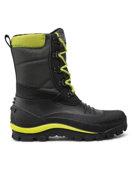 Śniegowce dziecięce CMP Khalto Snowboots oil green czarne