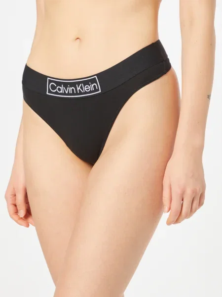 Calvin Klein Underwear Tanga / alb negru