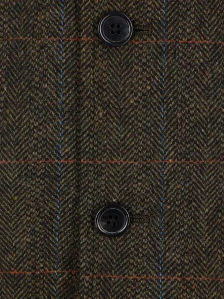 Sacou J.press cu model herringbone maro