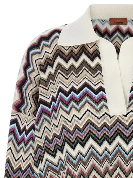 Tricou polo Missoni de lână
