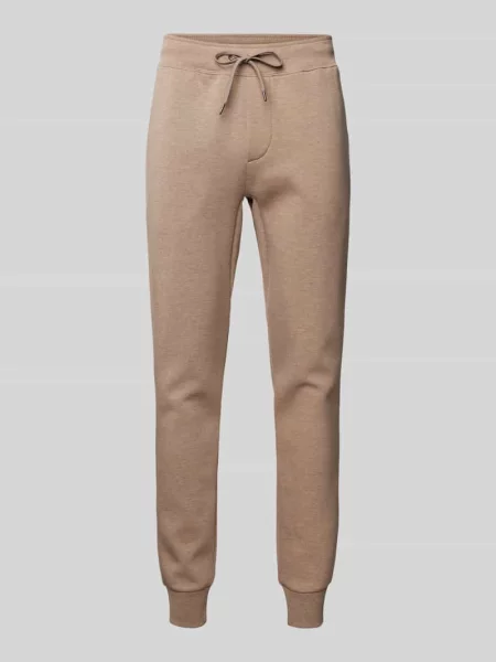 Spodnie dresowe o kroju regular fit z dodatkiem bawełny Polo Ralph Lauren beżowy