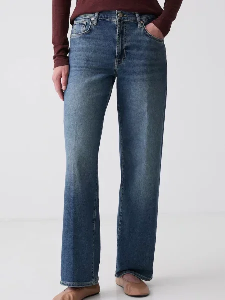 7 FOR ALL MANKIND blugi straight pentru femei albastru