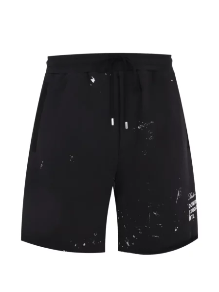 Pantaloni scurți Domrebel cu imagine negru