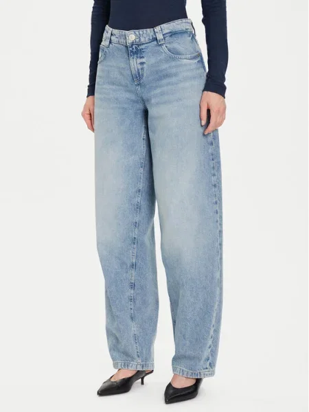 Guess Blugi Baggy Fit albastru