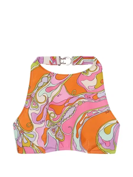Top Pucci cu imagine roz