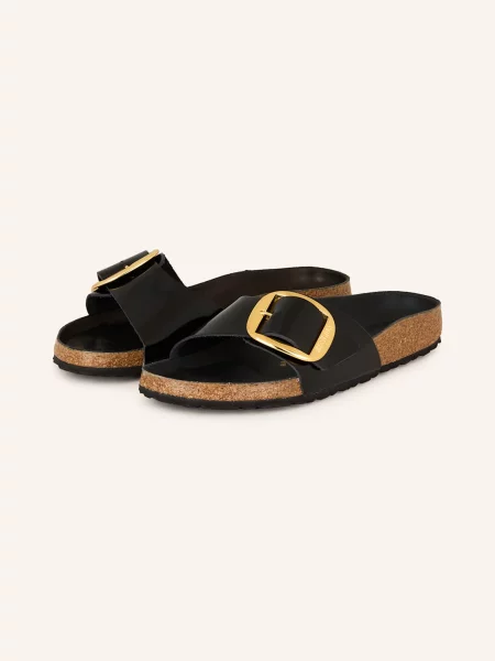 Pantofle Birkenstock s přezkou černé