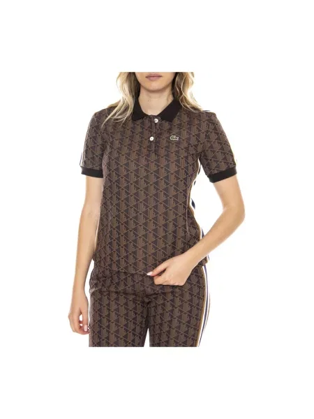 Lacoste polo brązowy