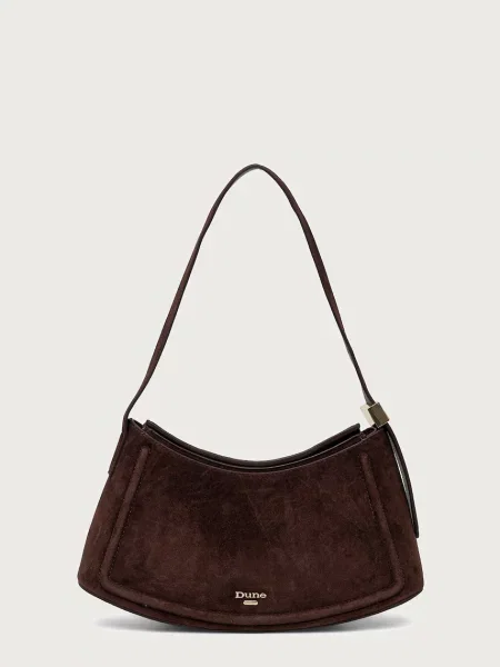 Dune London crossbody kabelka semišová DEPENDENT hnědá
