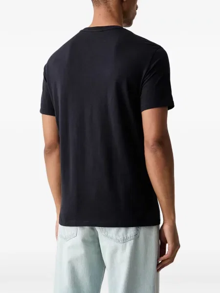 Scurt tricou Armani Exchange cu imagine negru
