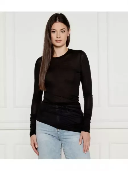 MAX&Co. Bluză ORIONE cu adaos de lână negru