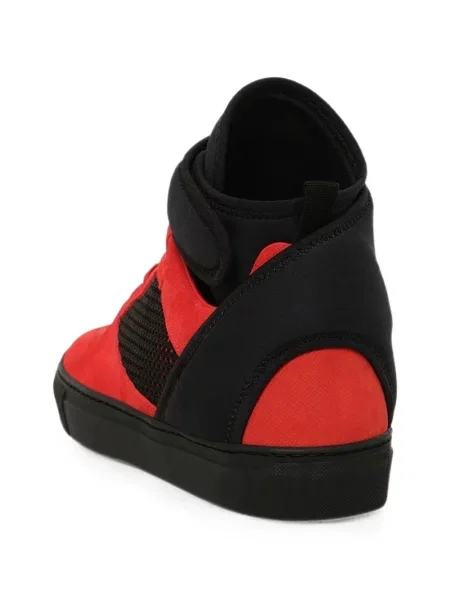 Sneakerși Balenciaga cu bretele roșu