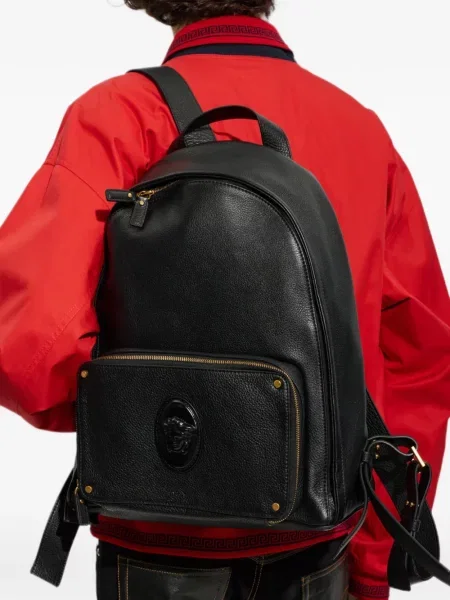 Rucsac Versace din piele negru