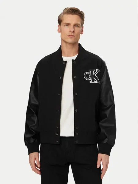 Calvin Klein Jeans Geacă bomber negru