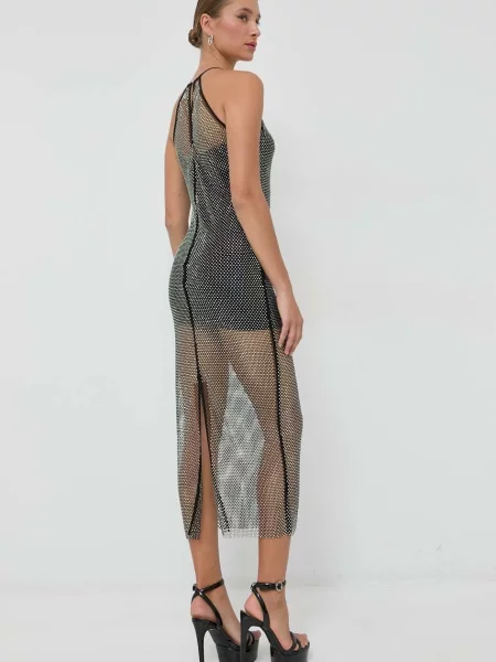 Сукня Patrizia Pepe midi облягаюча чорний