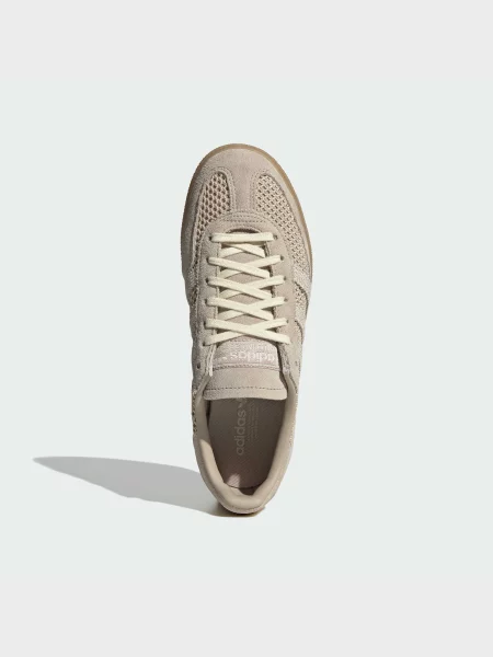 Кожаные кеды Adidas бежевые