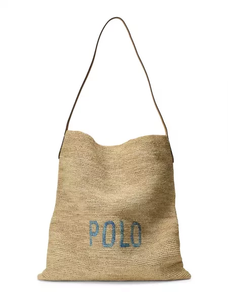 Shopper kabelka Polo Ralph Lauren béžová