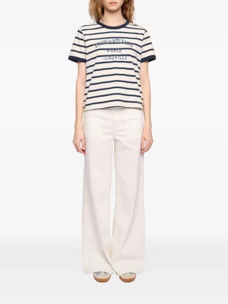 Tricou Zadig&voltaire cu dungi cu imagine