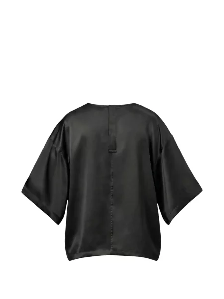 Top Almaz din satin negru