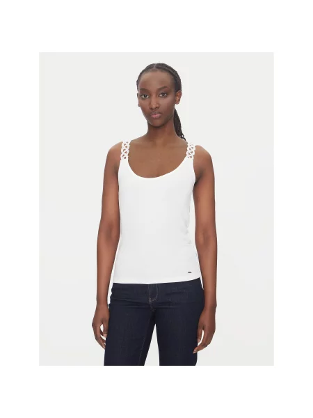 Morgan Топ Slim Fit білий