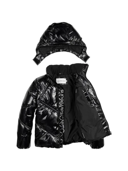 Geacă de blugi copii Calvin Klein Jeans negru