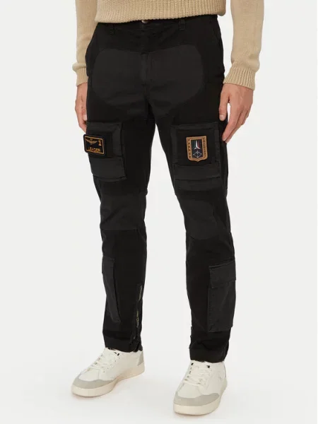 Aeronautica Militare Pantaloni cargo negru